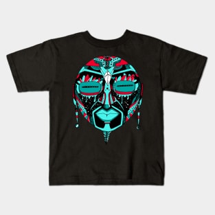 Turqred African Mask 2 Kids T-Shirt